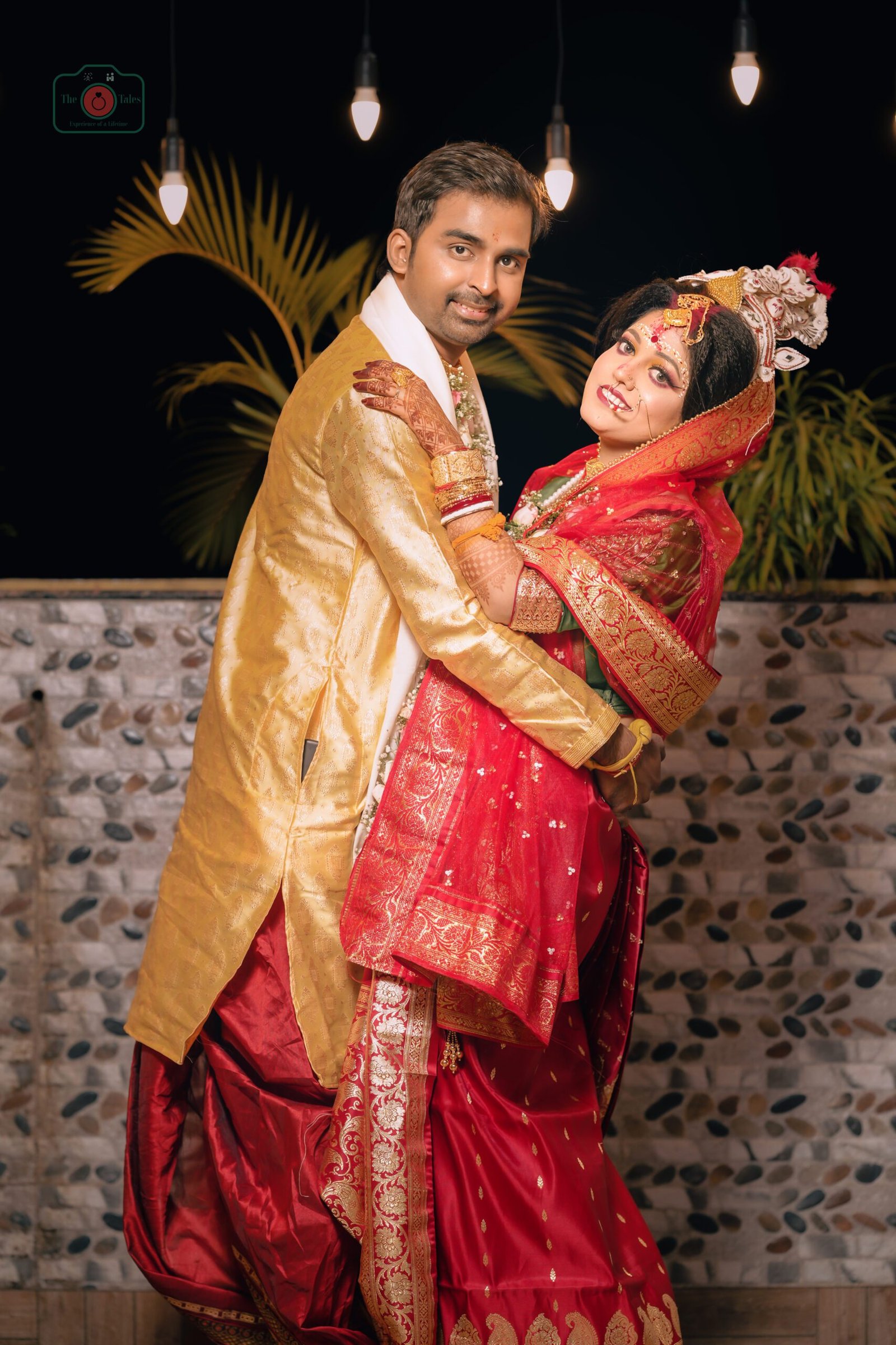 Funny couple pose